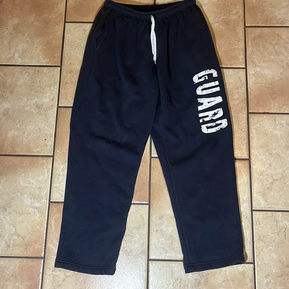 Lifeguard Navy Printed Fleece Sweatpants